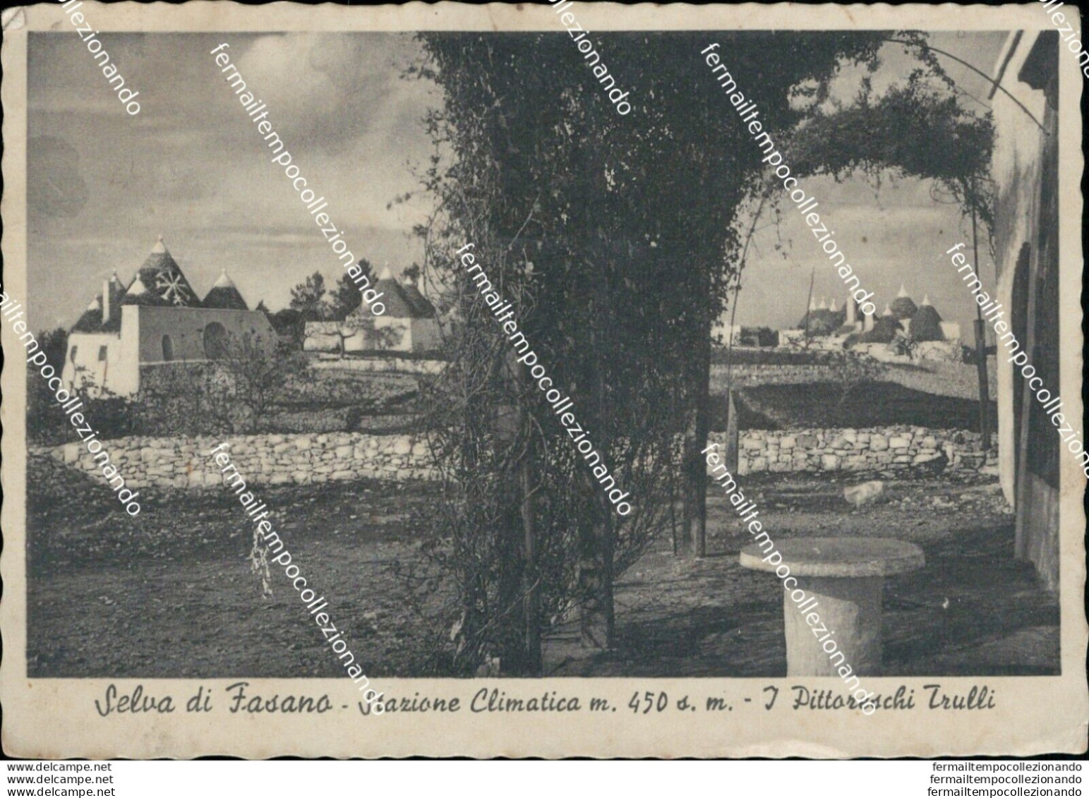 Ba264 Cartolina Selva Di Fasano I Pittoreschi Trulli Brindisi Puglia 1942 - Brindisi