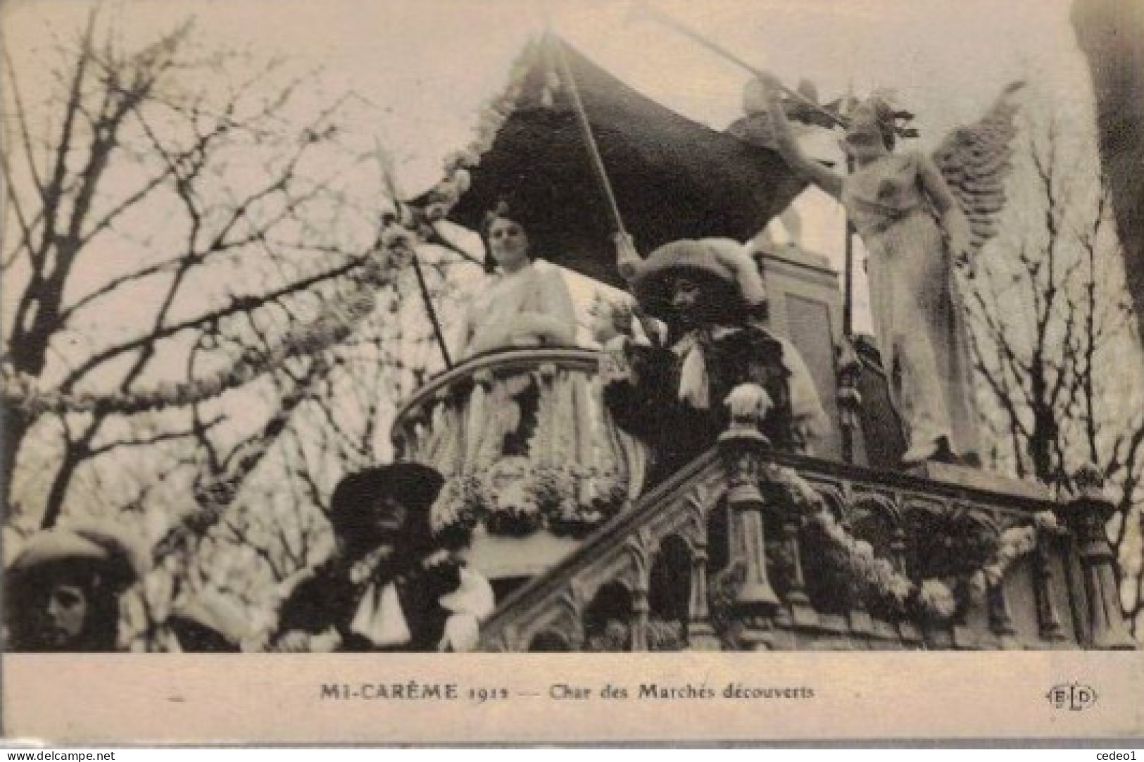 MI-CAREME 1912 CHAR DES MARCHES DECOUVERTS - Ausstellungen