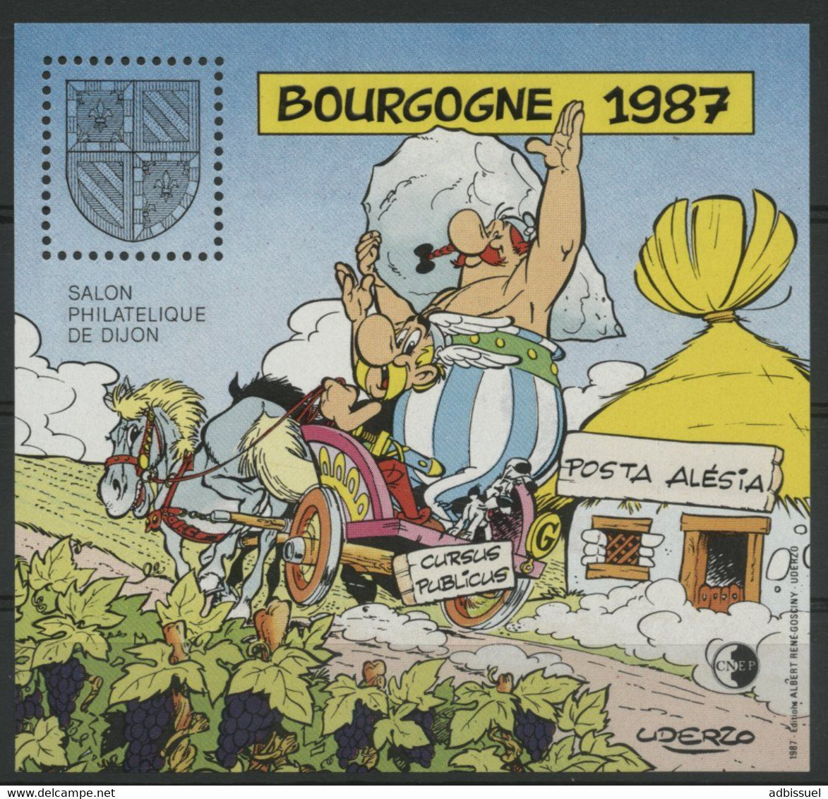 CNEP N° 8 Neuf ** (MNH) Cote 20 €. Astérix Et Oblélix. Salon Philatélique De Dijon. Bourgone 1987. TB - CNEP