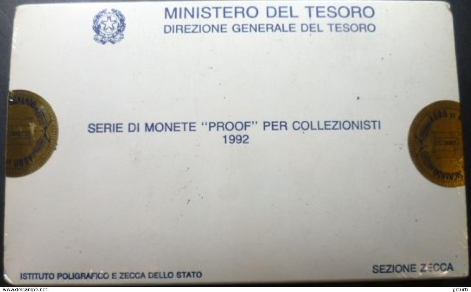 Italia - Serie Zecca Proof 1992 - 11 valori - KM# PS9 - Gig# S.19/P