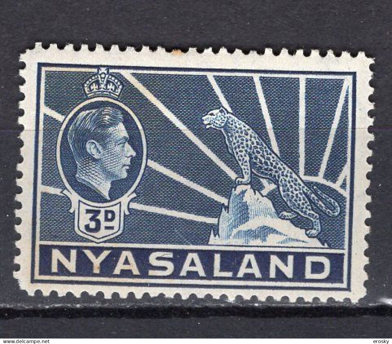 P3916 - BRITISH COLONIES NYASALAND Yv N°63 * - Nyassaland (1907-1953)