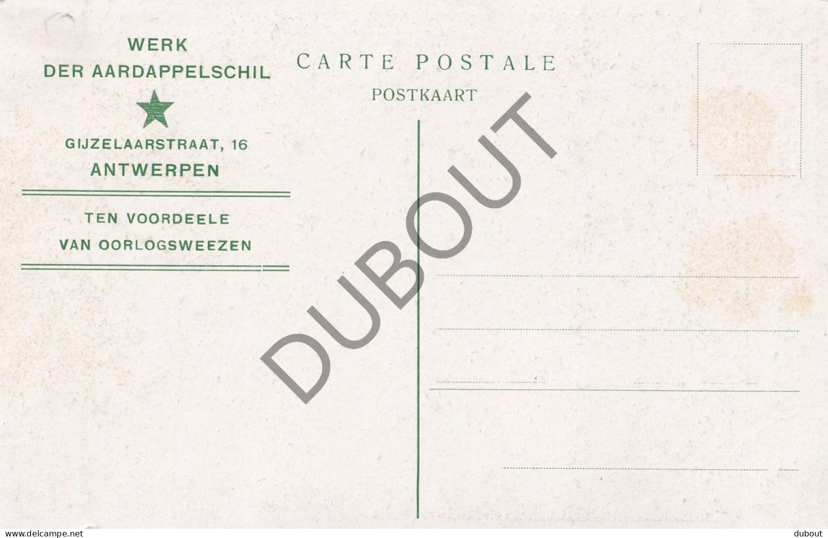 Postkaart - Carte Postale - St Mariaburg - Kolonie Voor Oorlogswezen - Werk Der Aardappelschil  (C6076) - Brasschaat