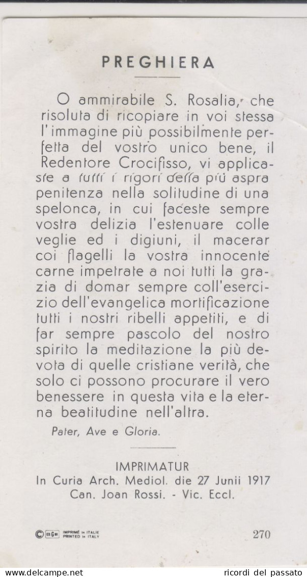 Santino S.rosalia - Serie Gmi C 270 - Devotieprenten