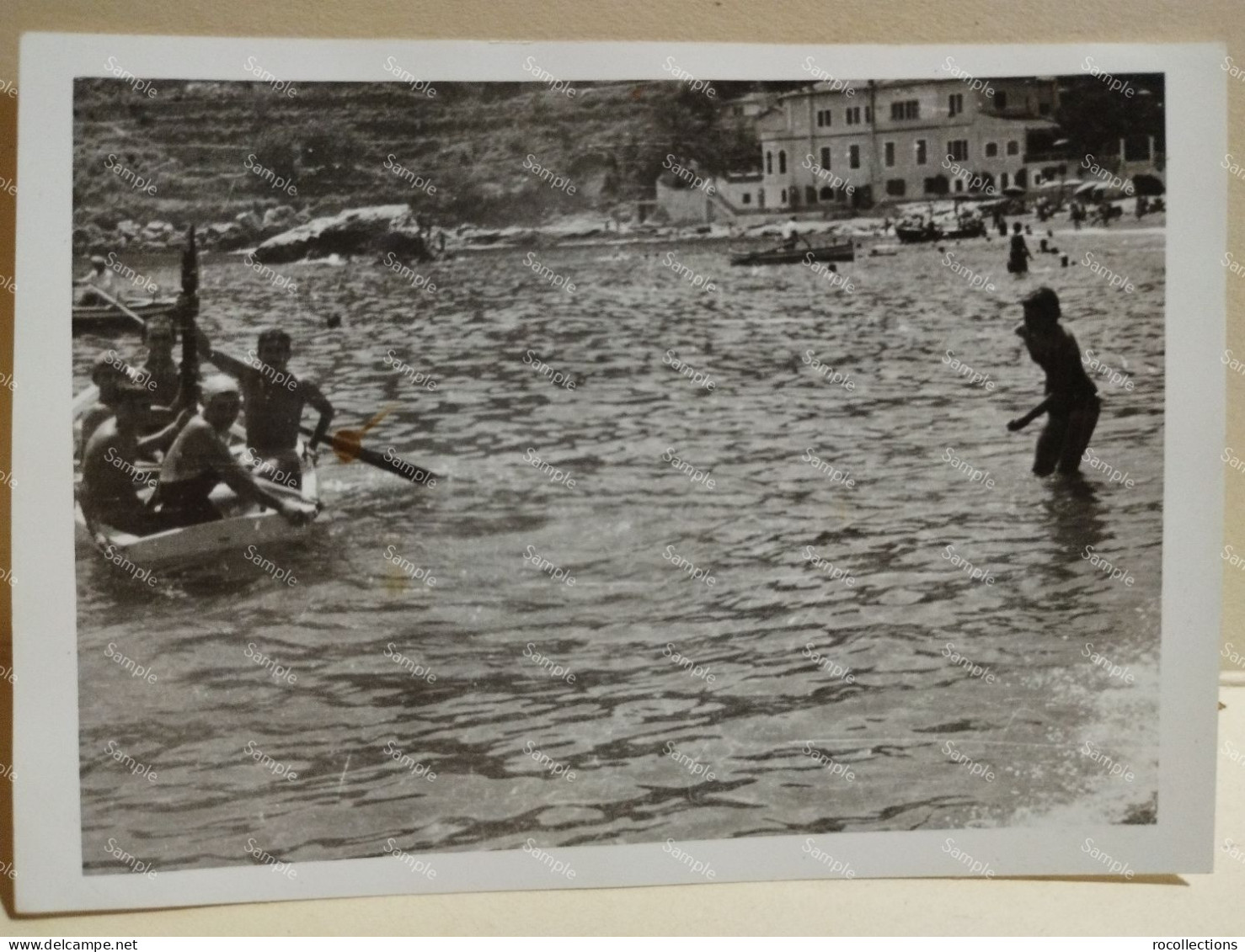 Italia Foto TAORMINA Bagno 1955. 103x73 Mm. - Europa