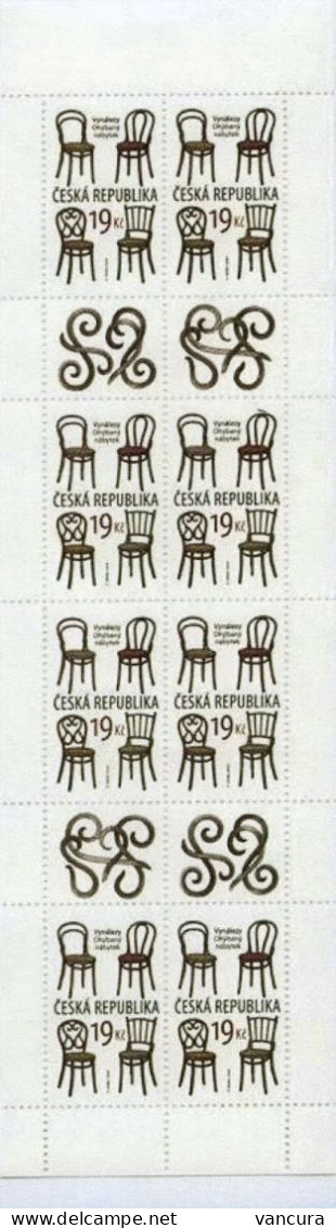 Booklet 981 Czech Republic Traditional Bent Wood Chairs 2018 - Unused Stamps