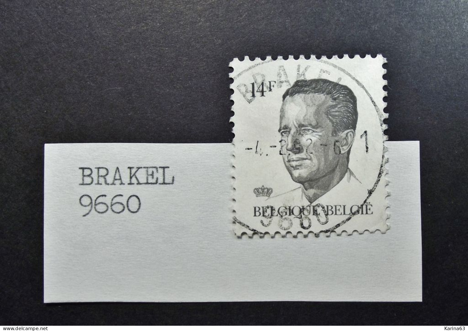 Belgie Belgique - 1989 - OPB/COB N° 2352 ( 1 Value )  Koning Boudewijn Type Velghe  Obl. Brakel - Gebruikt