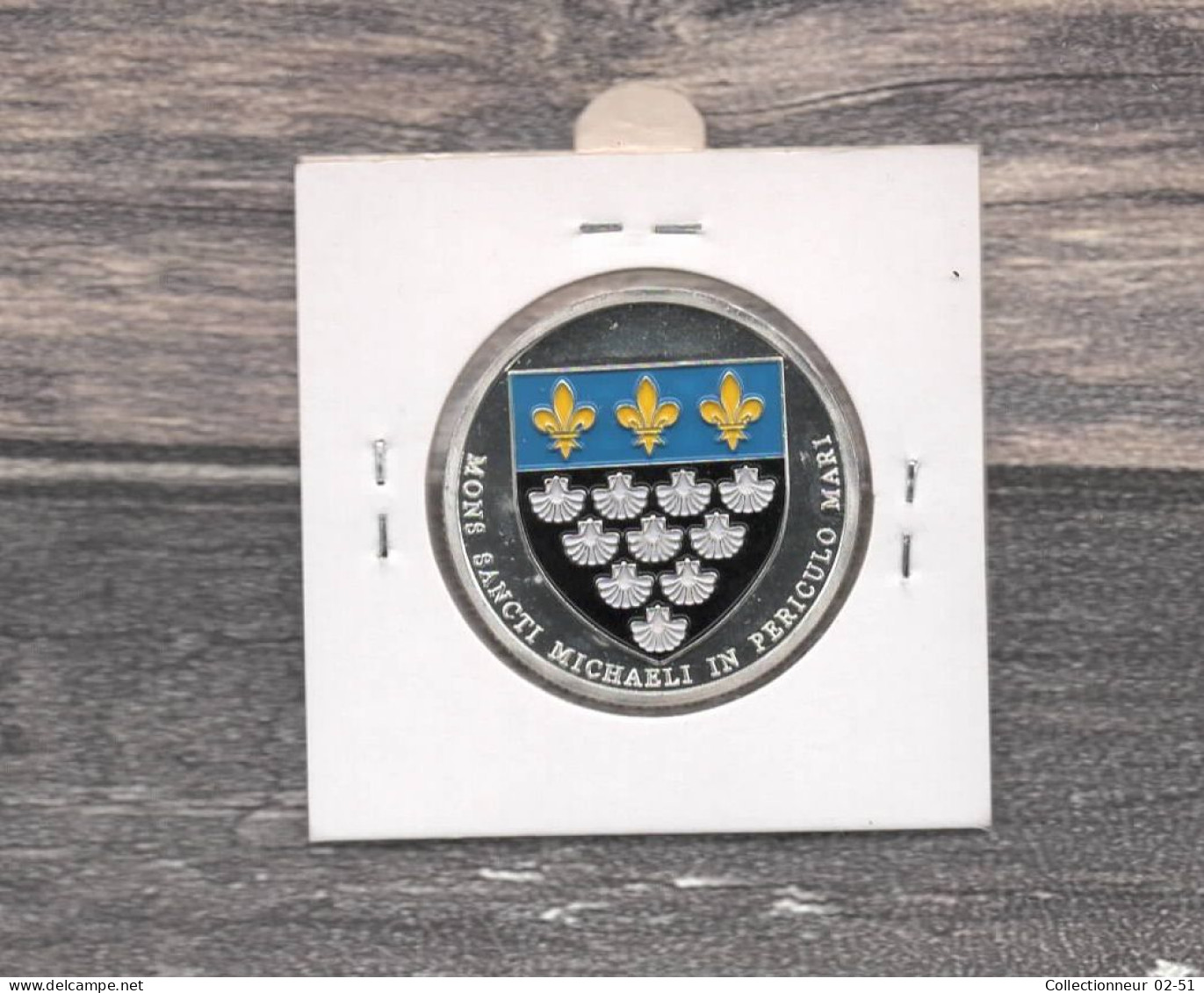 Médaille Souvenirs&Patrimoine : Mont Saint-Michel (couleur Argent) - Autres & Non Classés