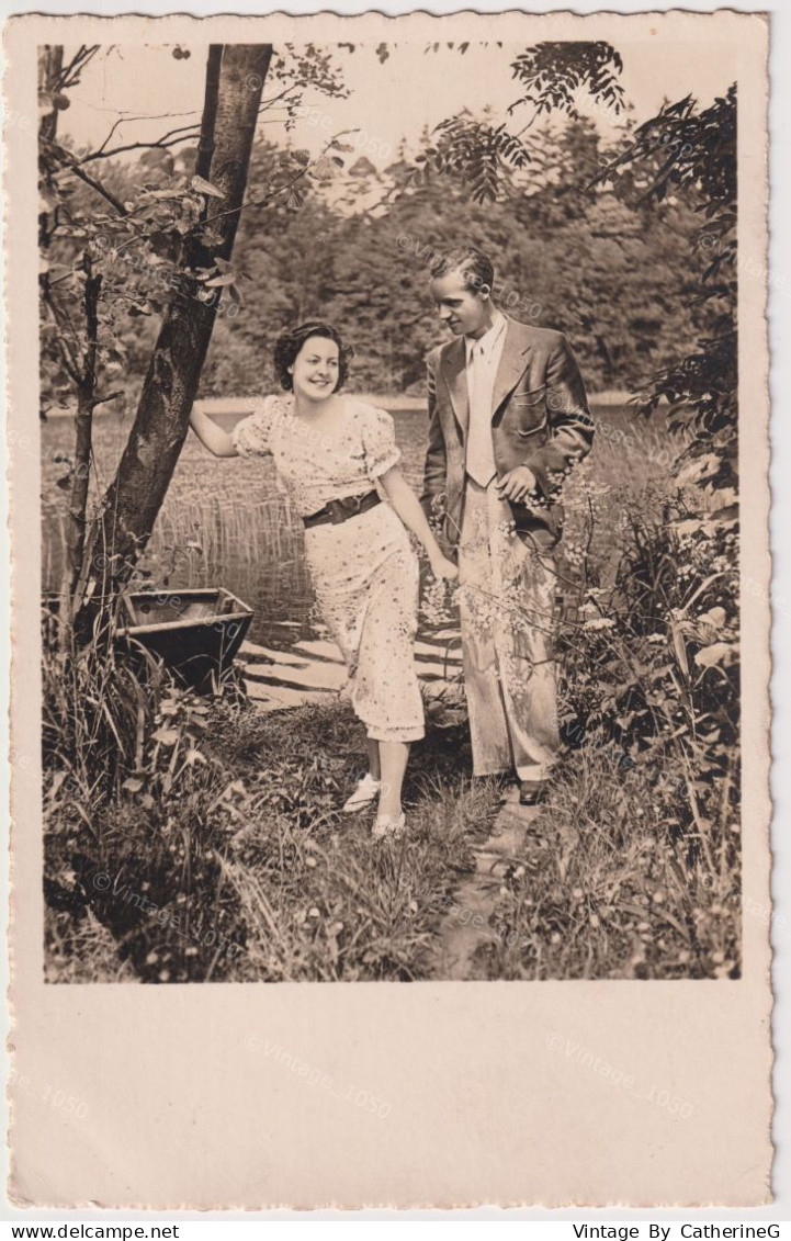 LOT De 4 Cartes  COUPLES  Circa 1938 +/- 9x14cm #240066 - 5 - 99 Cartes