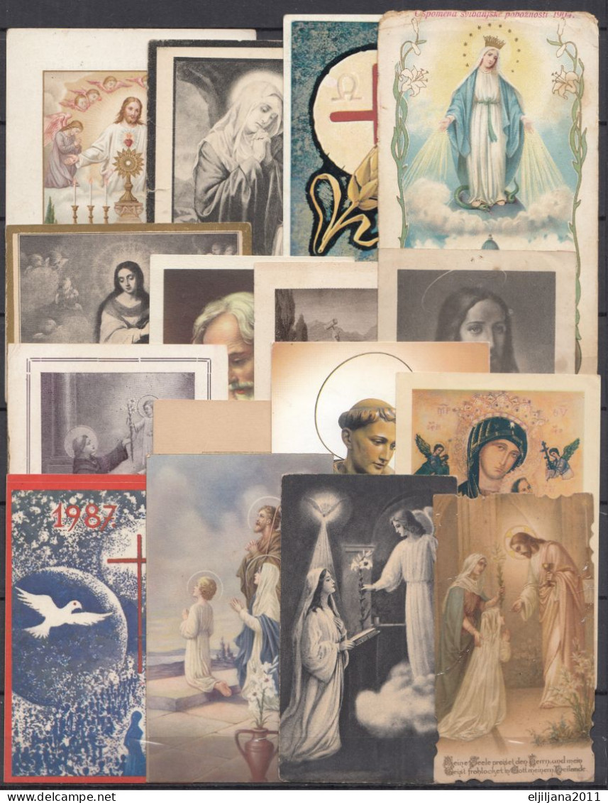 Catholic / Religious ⁕ Holy Little Pictures / Heilige Kleine Bilder ⁕ Small Collection / Lot Of 16 Picture - See Scan - Images Religieuses