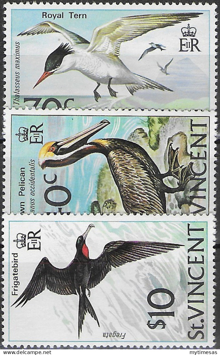 1974 St Vincent Birds 3v. MNH SG. N. 396/98 - Autres & Non Classés