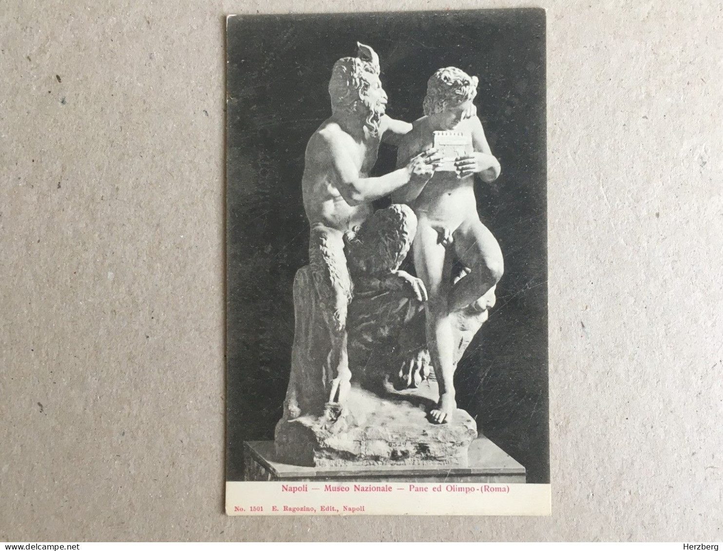 Italia Italy - Napoli Museo Nazionale Pane Ed Olimpo Roma Sculpture Skulpture Monument - Sculptures