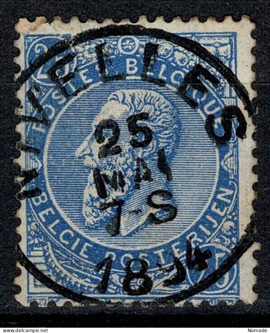 Belgique 1893 COB 60 Belle Oblitération NIVELLES (centrale - Concours) - 1893-1900 Fine Barbe