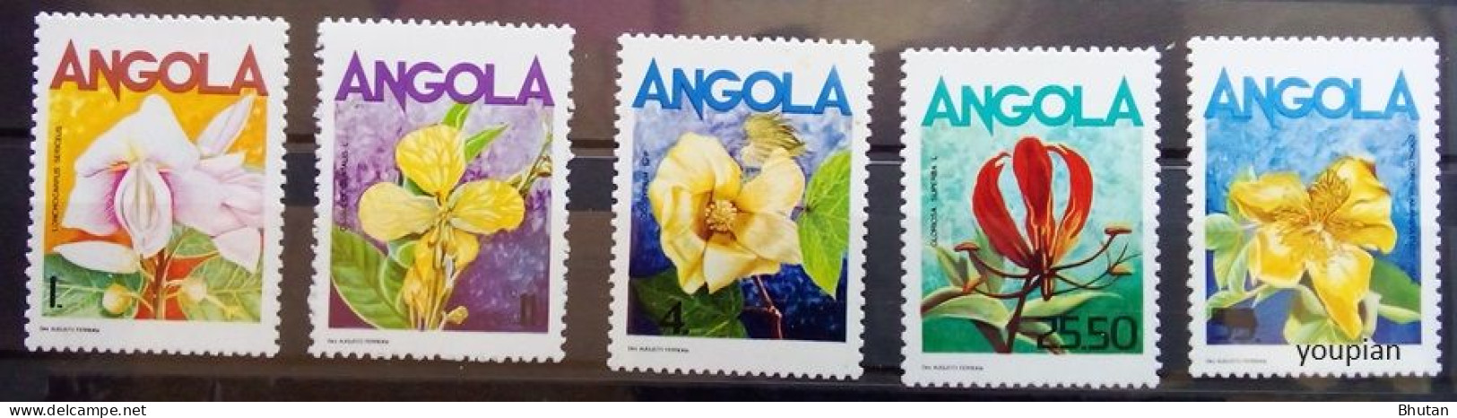 Angola 1985, Flowers, MNH Stamps Set - Angola