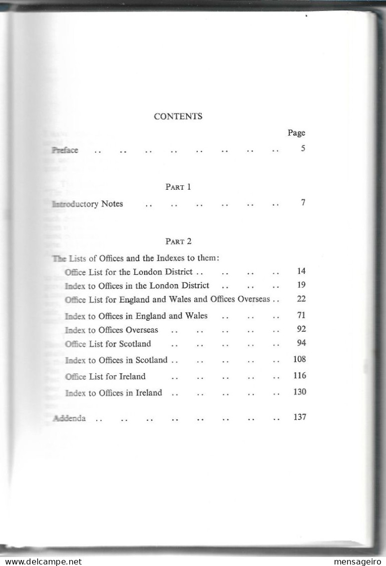 (LIV)  BRITISH POST OFFICE NUMBERS 1844 – 1906 – G BRUMELL – 1971 - Oblitérations