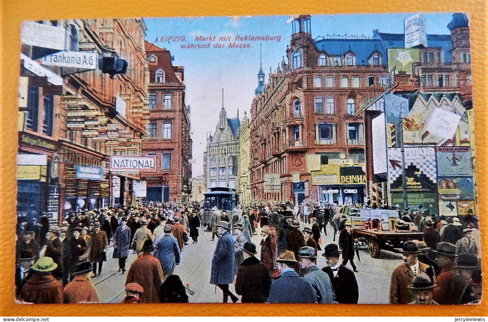 LEIPZIG  -  Markt Mit Reklameburg Während Der Messe -   1922 - Leipzig