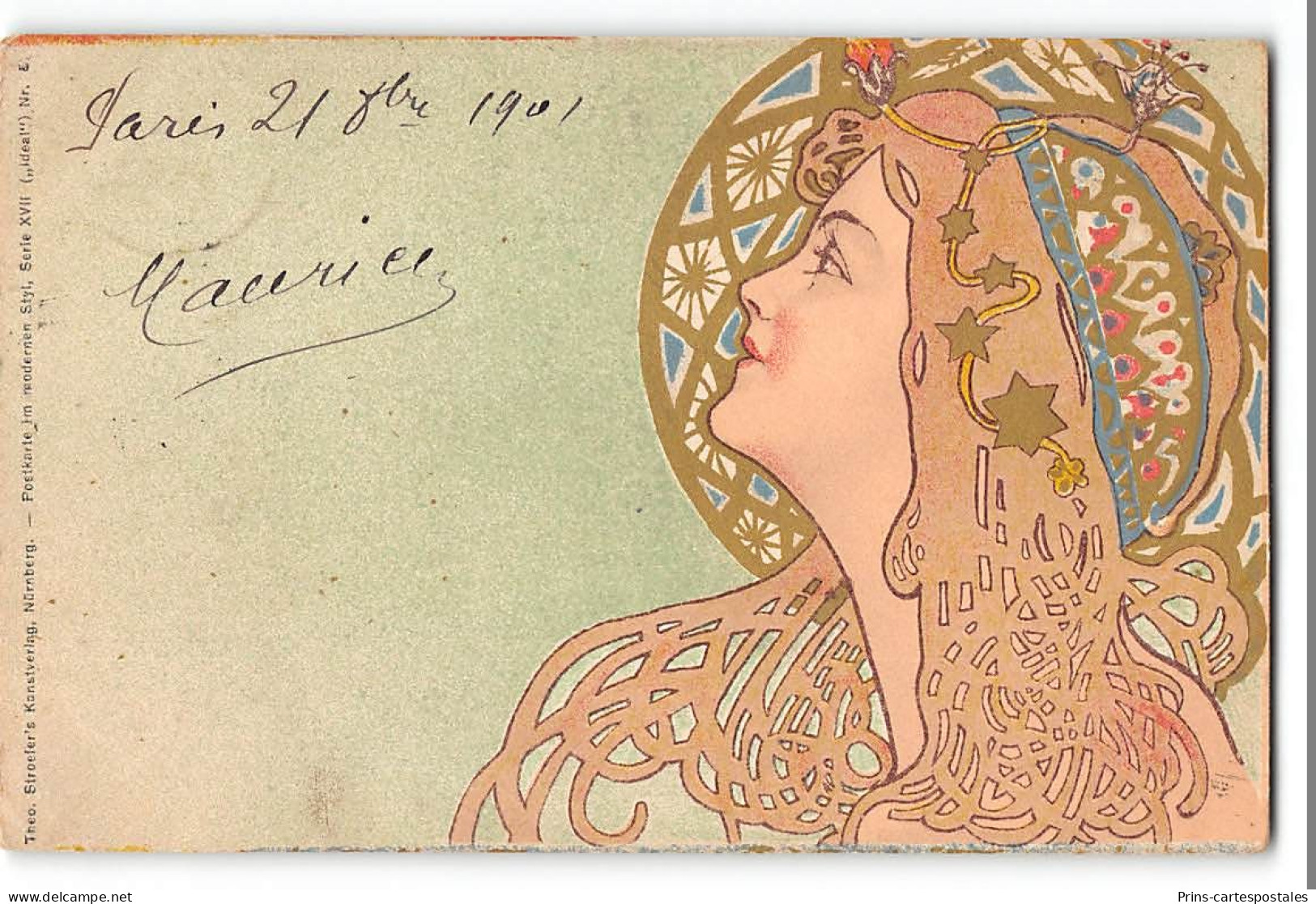 CPA Attribuée à Henri Meunier Art Nouveau - Sonstige & Ohne Zuordnung