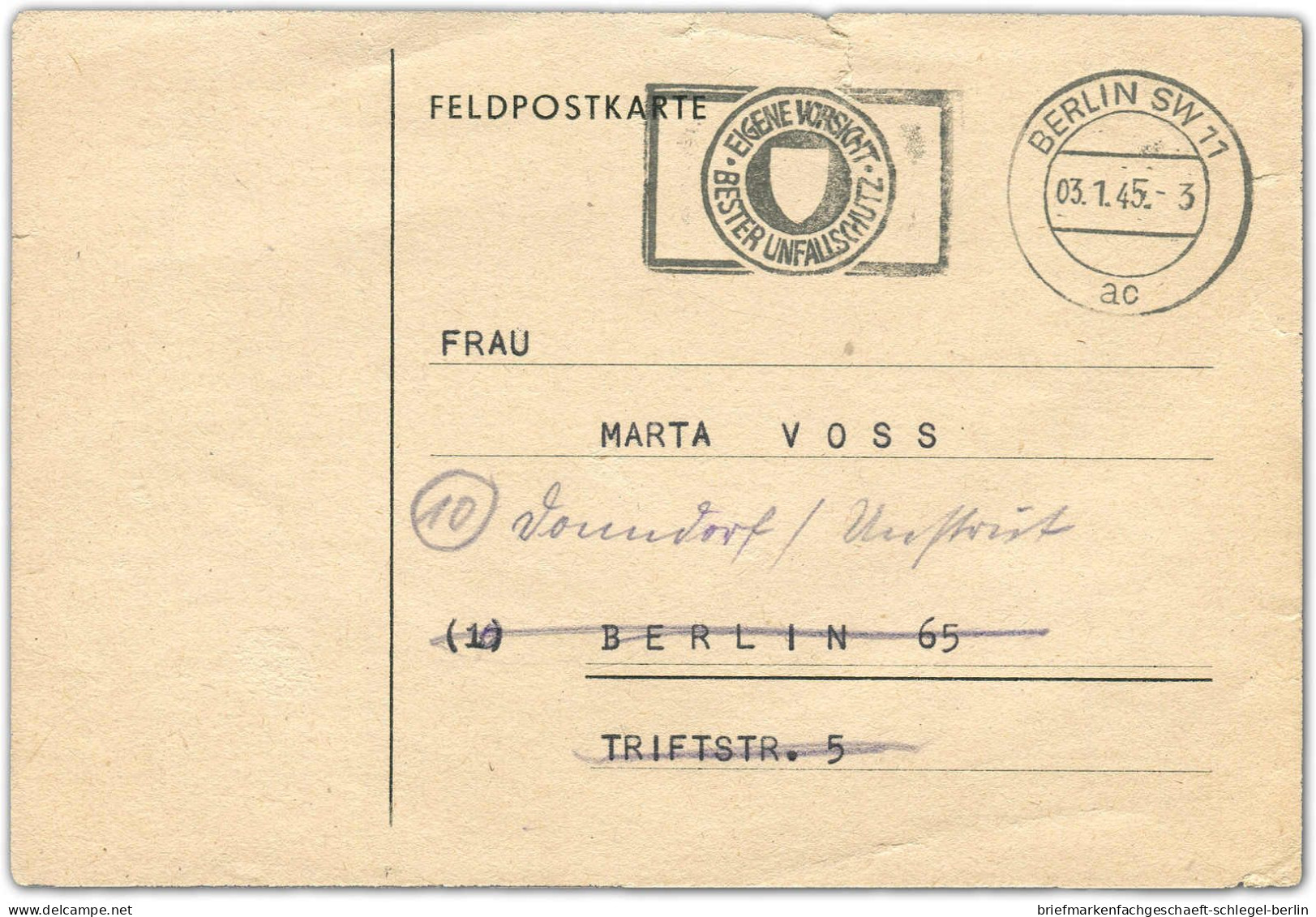 Deutsche Besetzung II. WK Insel Rhodos, 1945, Brief - Occupation 1938-45