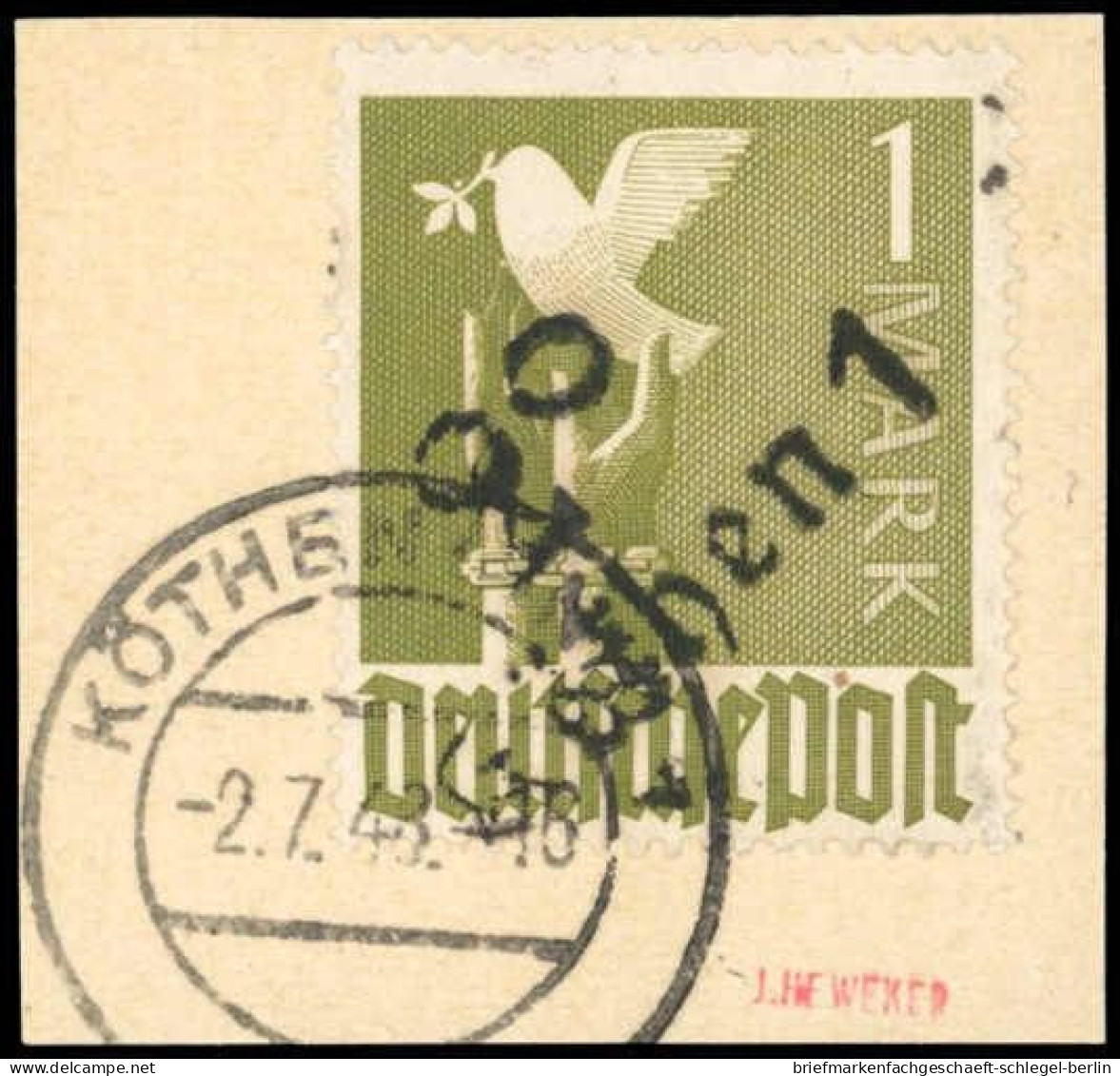 SBZ Handstempel Bezirk 2°, 1948, II A VI A, Briefstück - Sonstige & Ohne Zuordnung