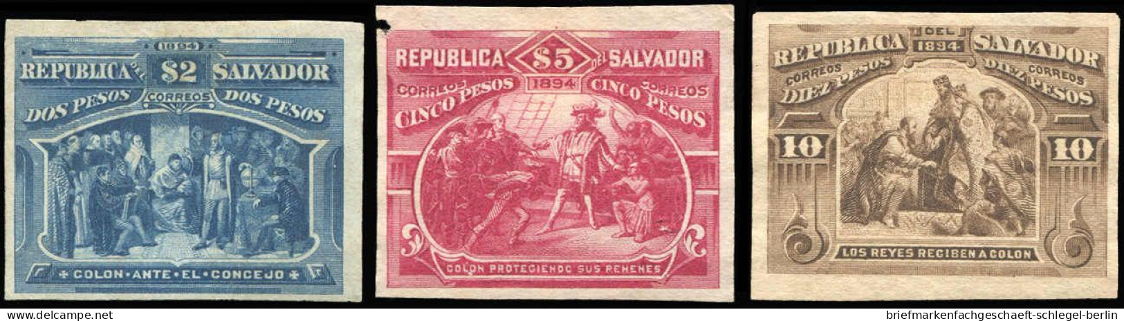 El Salvador, 1894, Ohne Gummi - Salvador
