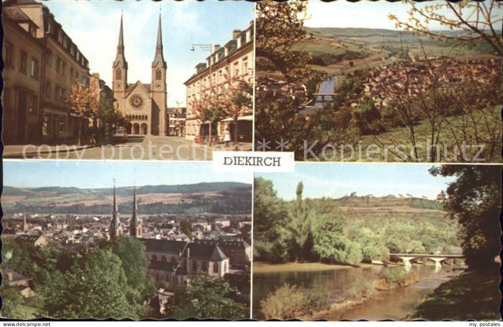 72232432 Diekirch Kirche Bruecke  - Other & Unclassified