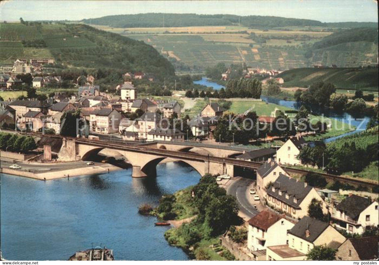 72232425 Wasserbillig Fliegeraufnahme Confluent Moselle Sure  - Autres & Non Classés