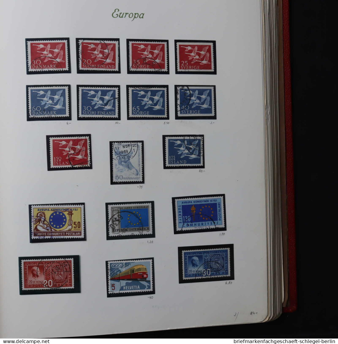Sammlung/Posten Europa CEPT, postfrisch, gestempelt, Brief