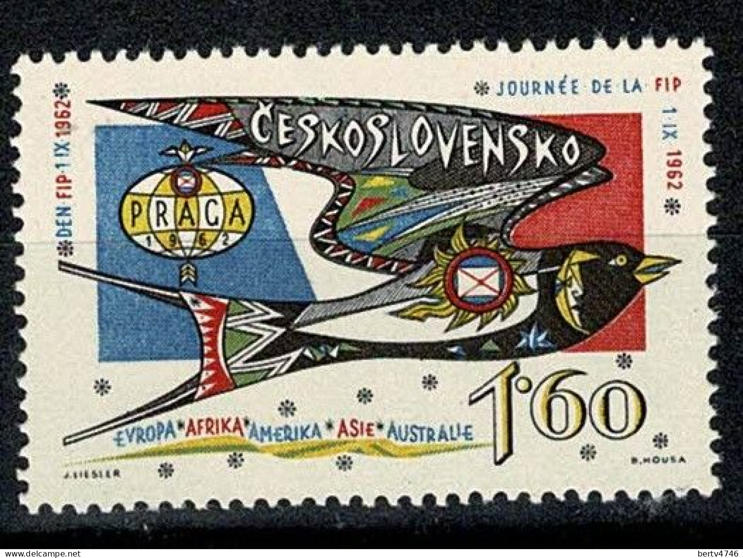 Tsjechoslowakije 1962 Yv 1235**, Mi 1360**, MNH - Ongebruikt