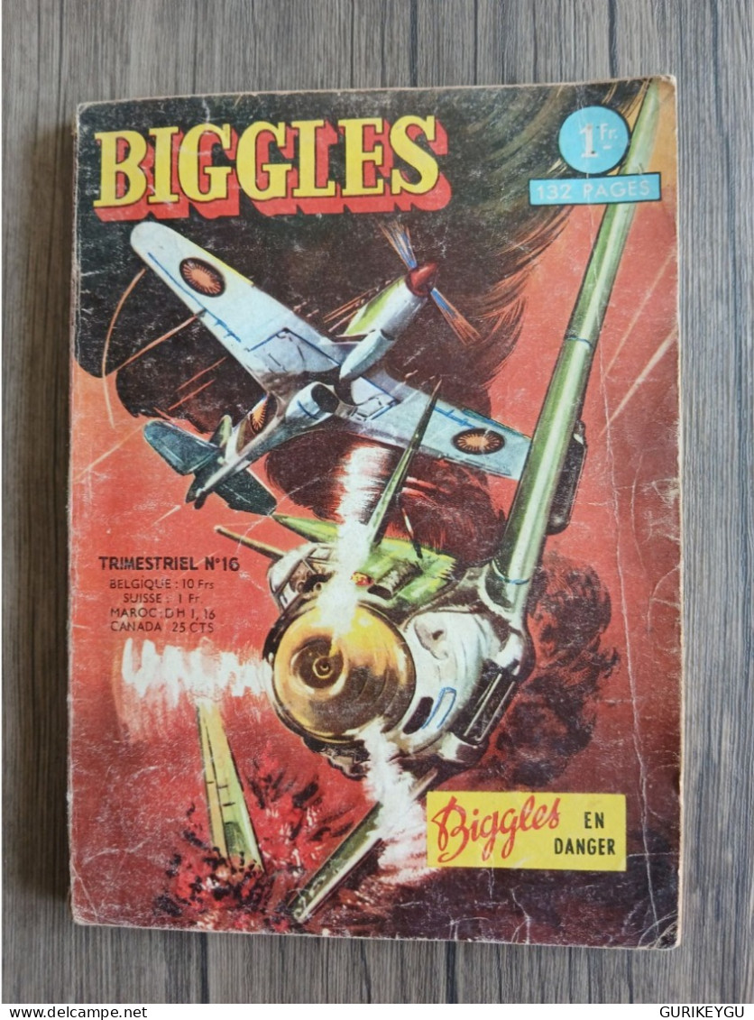 Bd BIGGLES N° 16 En Danger Captain Johns De 1966 - Arédit & Artima