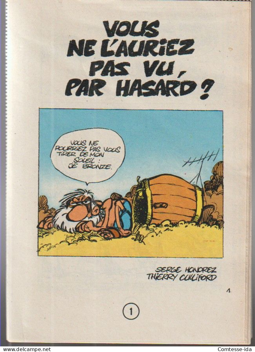 Mini-Bibliothèque:   "VOUS NE L'AUREZ PAS VU PAR HASARD".    1981.  Serge Honorez / Thierry Culliford - Spirou Magazine