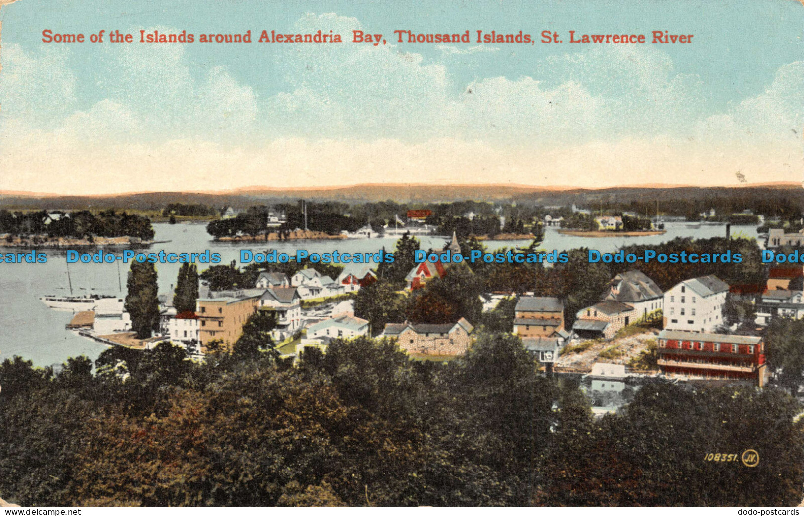 R106040 Some Of The Islands Around Alexandria Bay. Thousand Islands. St. Lawrenc - Monde