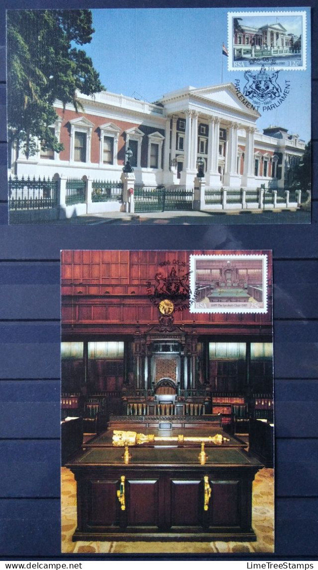 SOUTH AFRICA 1985-86 Maxicards - Cape Parliament Building, Floral Emigrants, Republic Anniversary Old SA Flag (9 Cards) - Andere & Zonder Classificatie