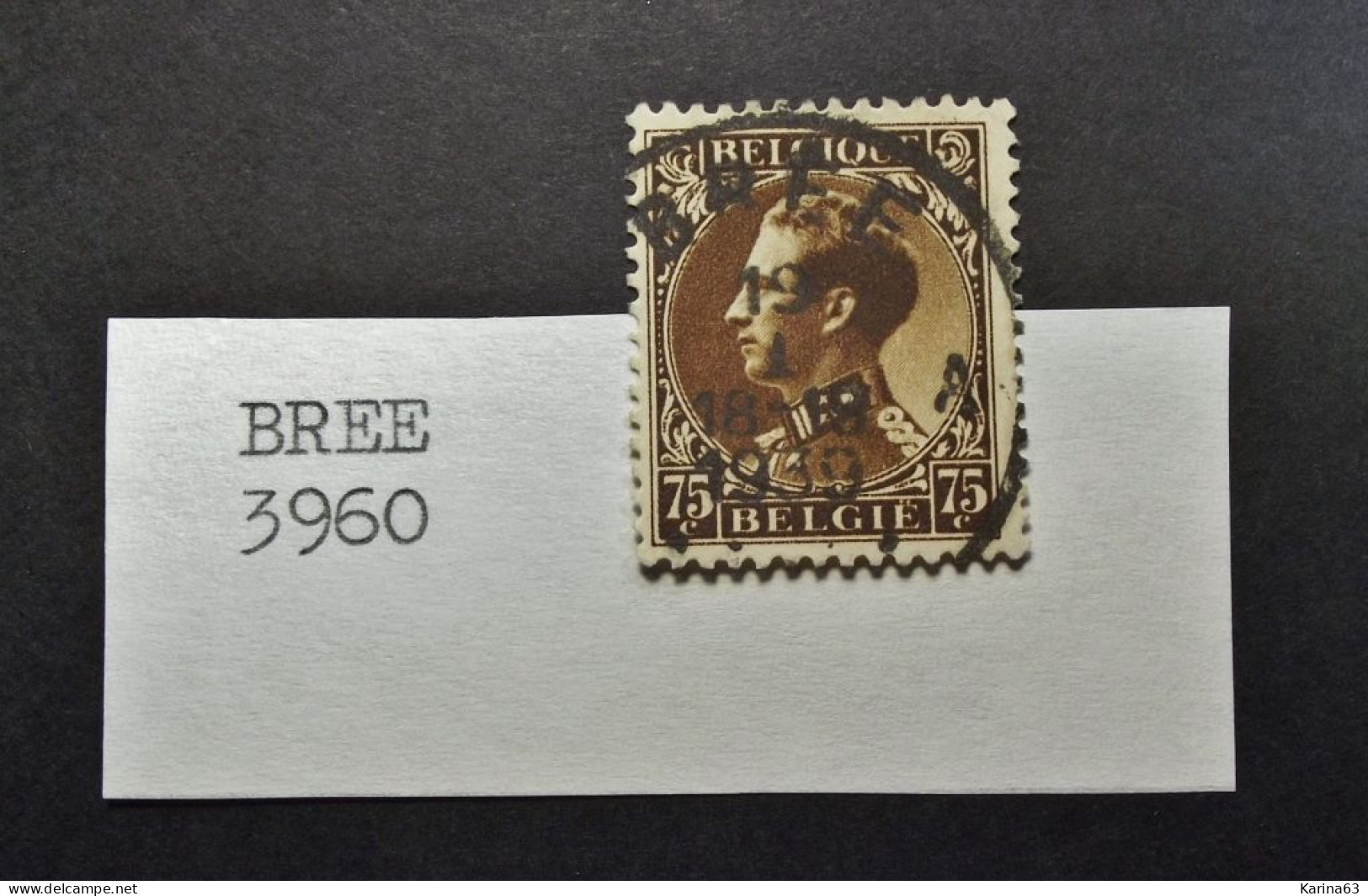 Belgie Belgique - 1934 -  OPB/COB  N° 402 -  75 C   - Obl.  Bree - 1939 - Usati