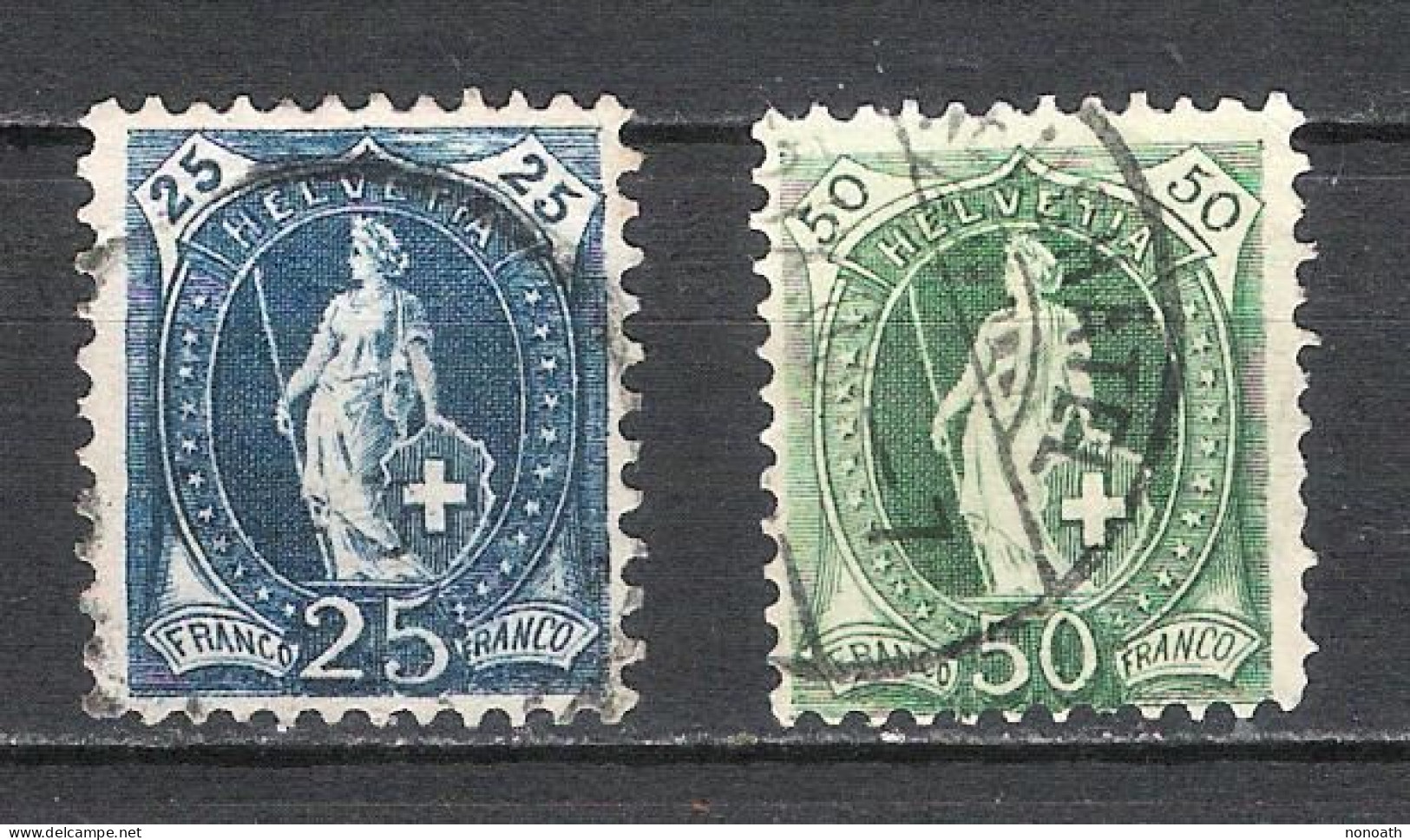 Suisse - Lot De 2 Timbres Oblitérés - Used Stamps