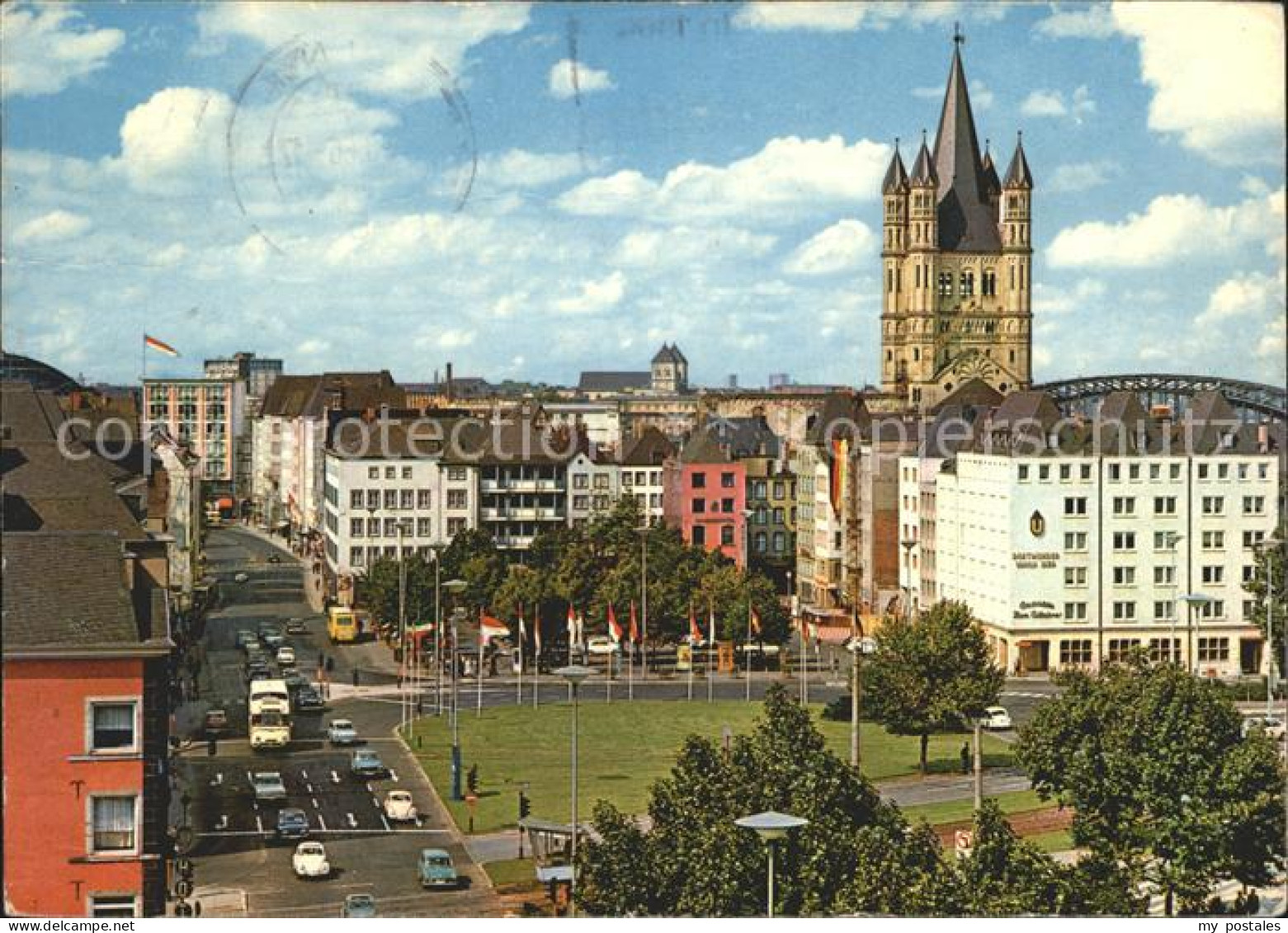 72231234 Koeln Rhein Heumarkt Mit Gross St Martin Kloster Koeln Rhein - Koeln