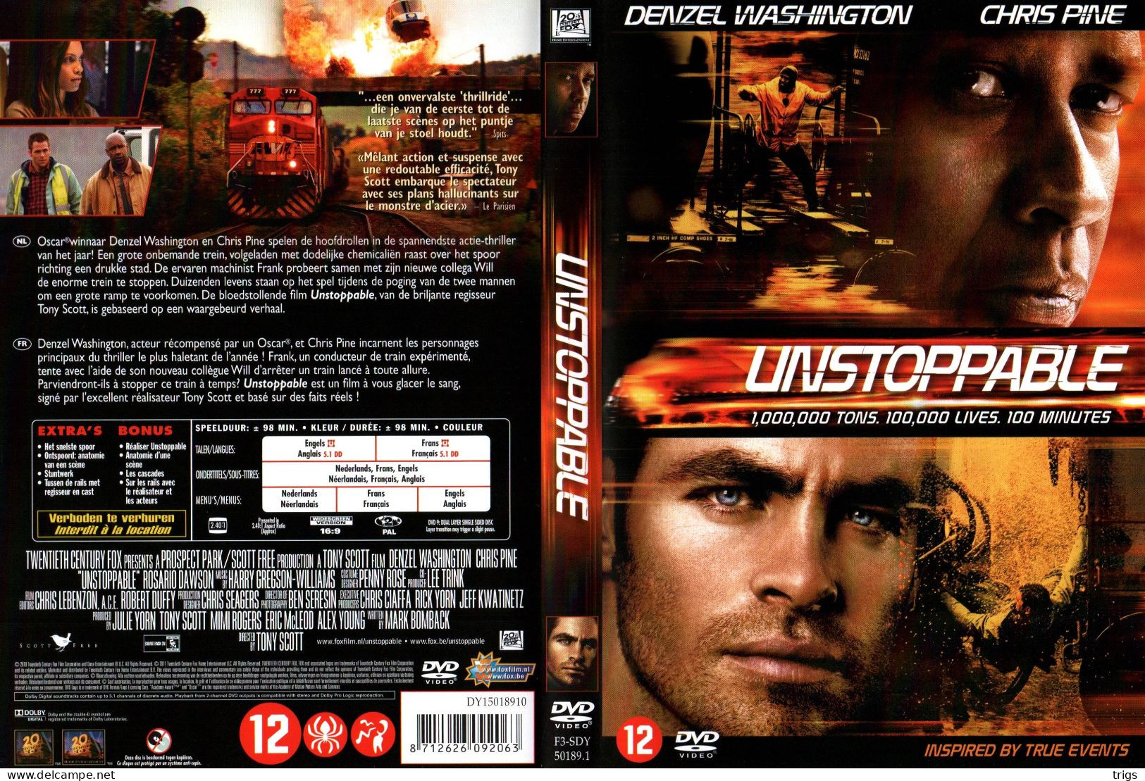 DVD - Unstoppable - Action, Aventure