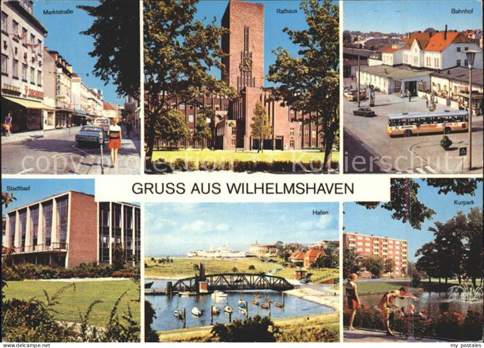 72231131 Wilhelmshaven Marktstrasse Rathaus Bahnhof Kurpark Hafen Stadtbad Alden - Wilhelmshaven