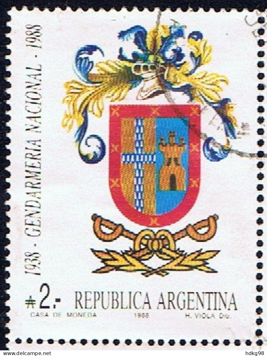RA+ Argentinien 1988 Mi 1931 Nationalgendarmerie - Oblitérés