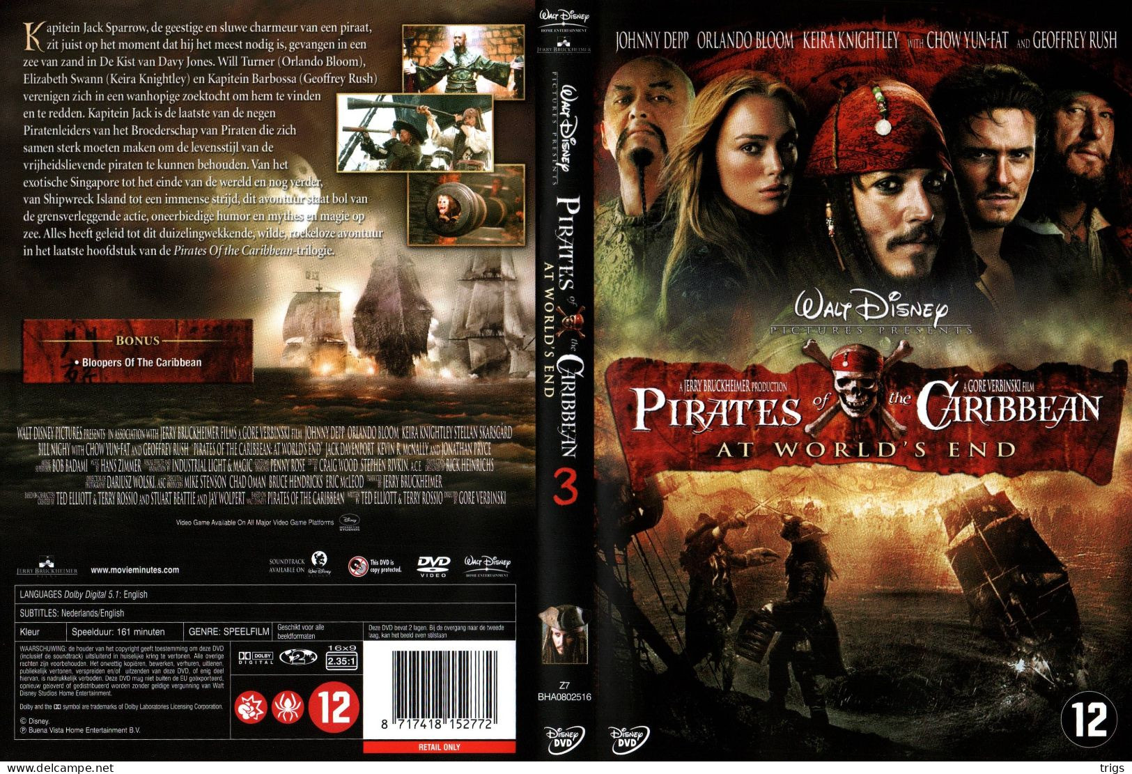 DVD - Pirates Of The Caribbean: At World's End - Azione, Avventura