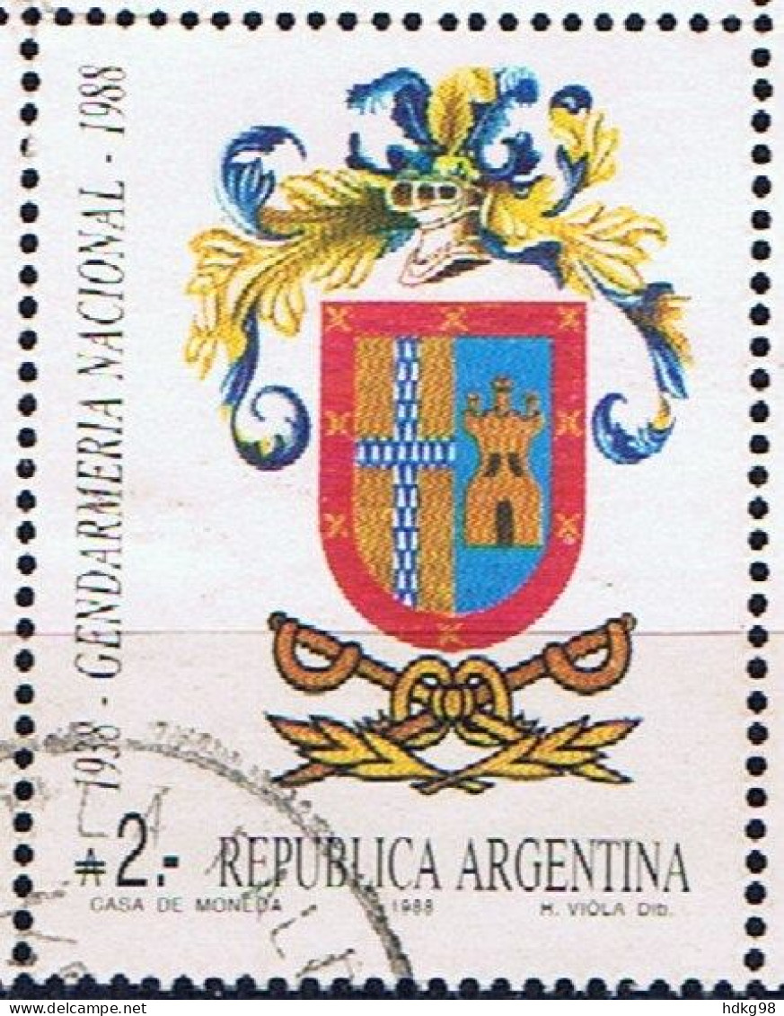 RA+ Argentinien 1988 Mi 1931 Nationalgendarmerie - Oblitérés