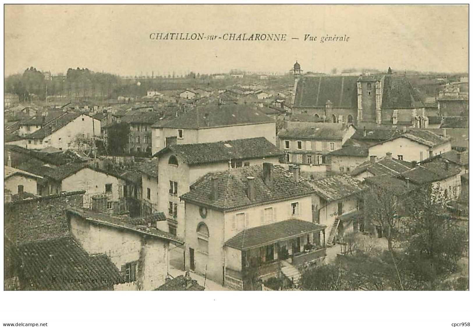 01.CHATILLON SUR CHALARONNE.n°11350.VUE GENERALE - Châtillon-sur-Chalaronne