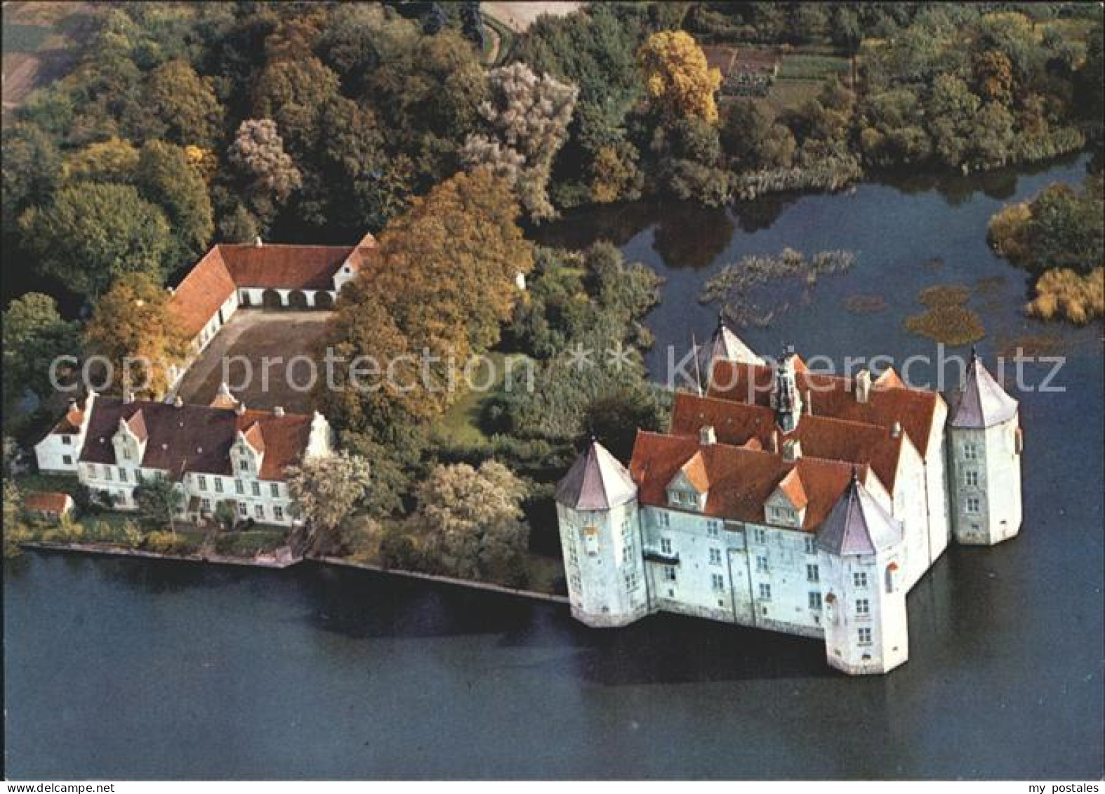 72230303 Gluecksburg Ostseebad Schloss Gluecksburg Fliegeraufnahme Gluecksburg - Altri & Non Classificati