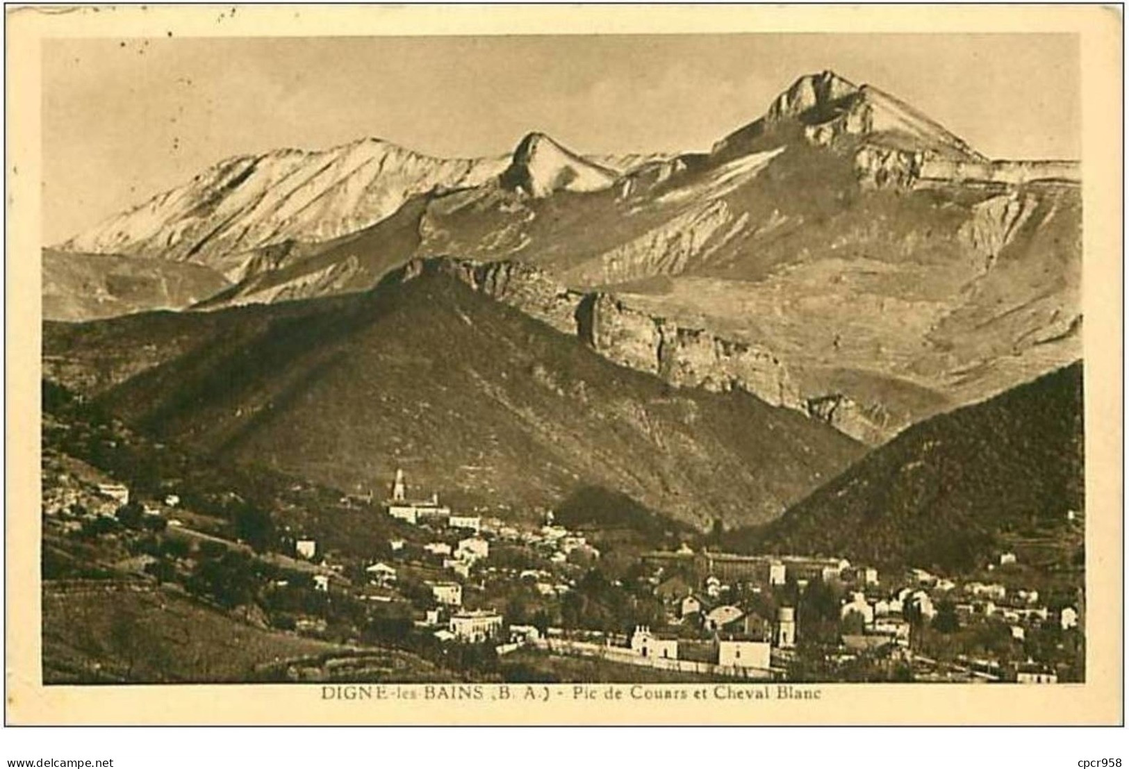 04.DIGNE LES BAINS.PIC DE COUARS ET CHEVAL BLANC - Digne