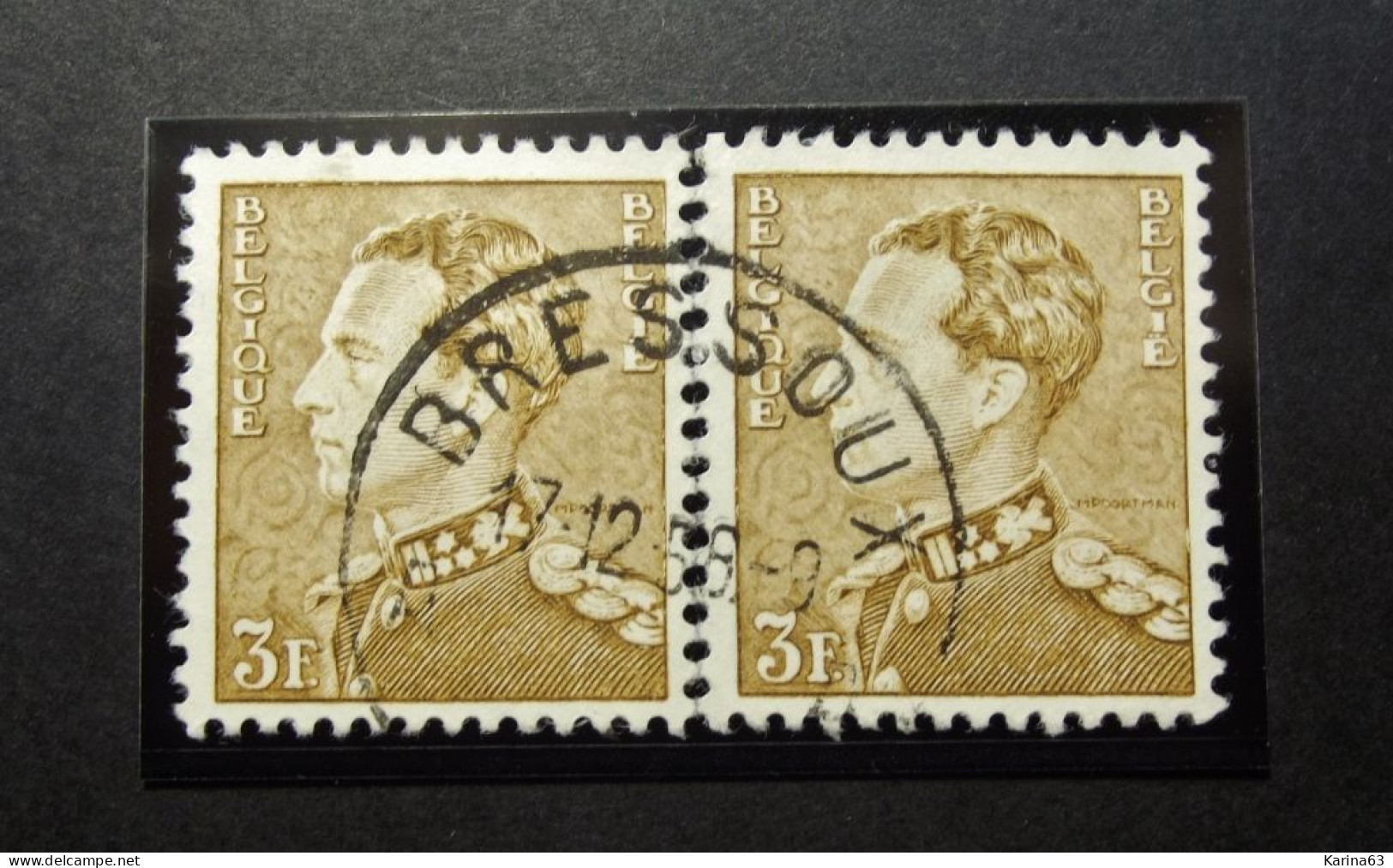 Belgie Belgique - 1951 - OPB/COB  N°  897a  ( 2 Values)  Bressoux  - Obl. 1958 - Used Stamps