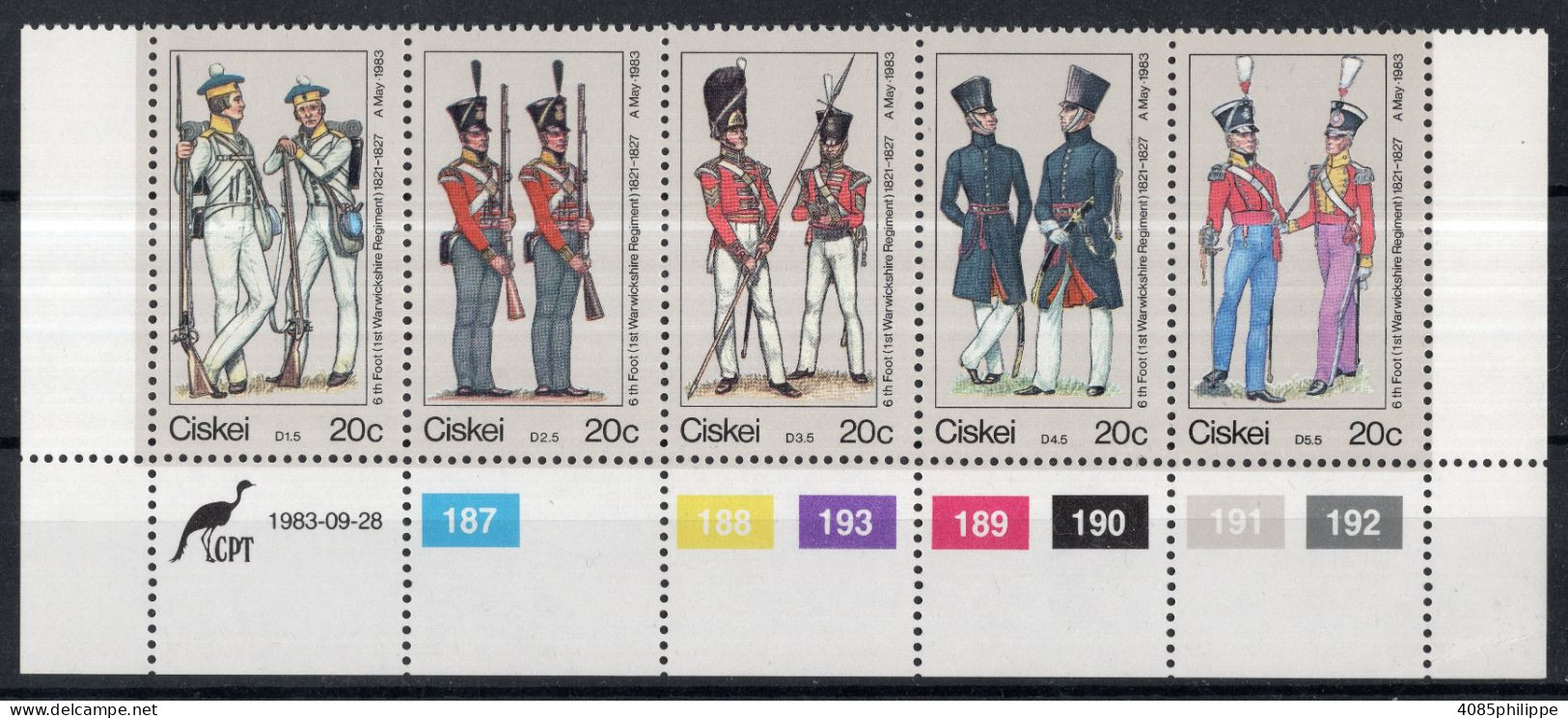 CISKEI Timbres-Poste N°65** à 69** Neufs Sans Charnières TB - Ciskei