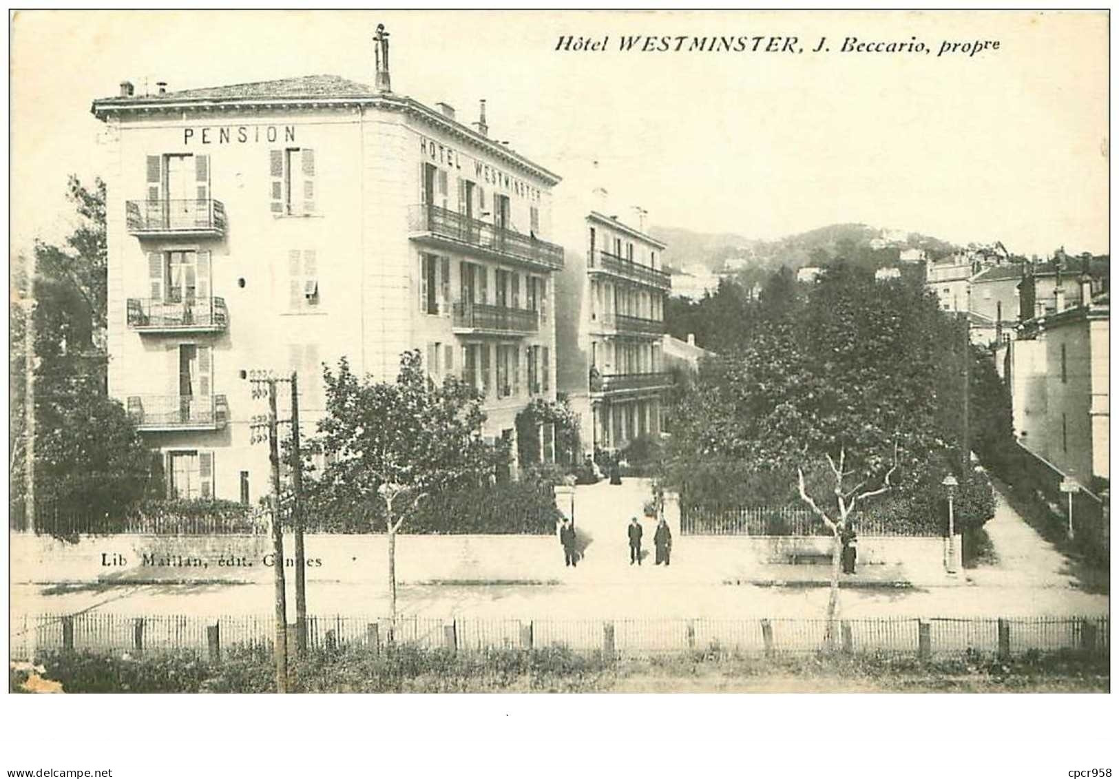 06.CANNES.n°28664.HOTEL WESTMINSTER.J BECCARIO,PROP - Cannes