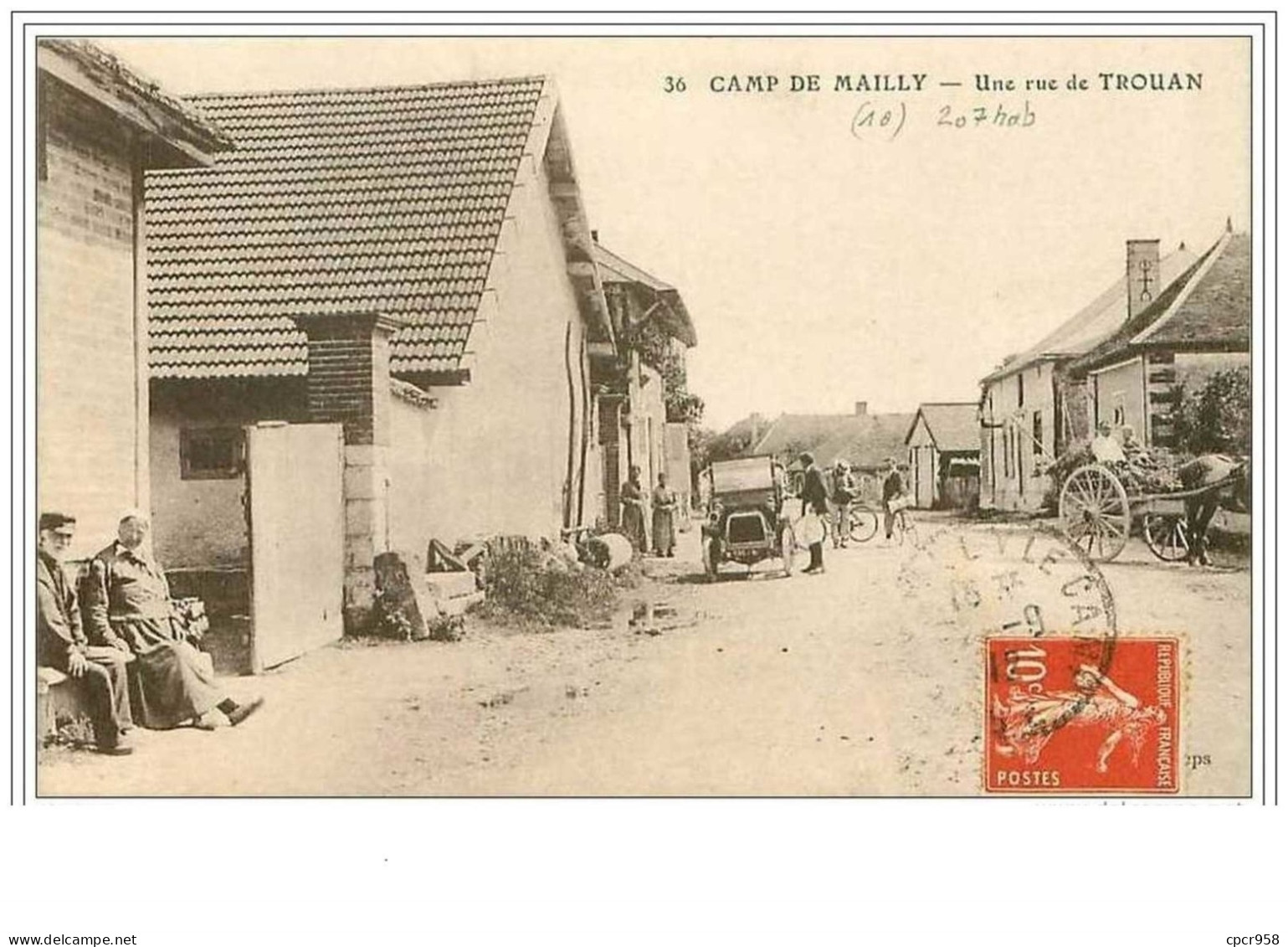 10.CAMP DE MAILLY.UNE RUE DE TROUAN - Mailly-le-Camp