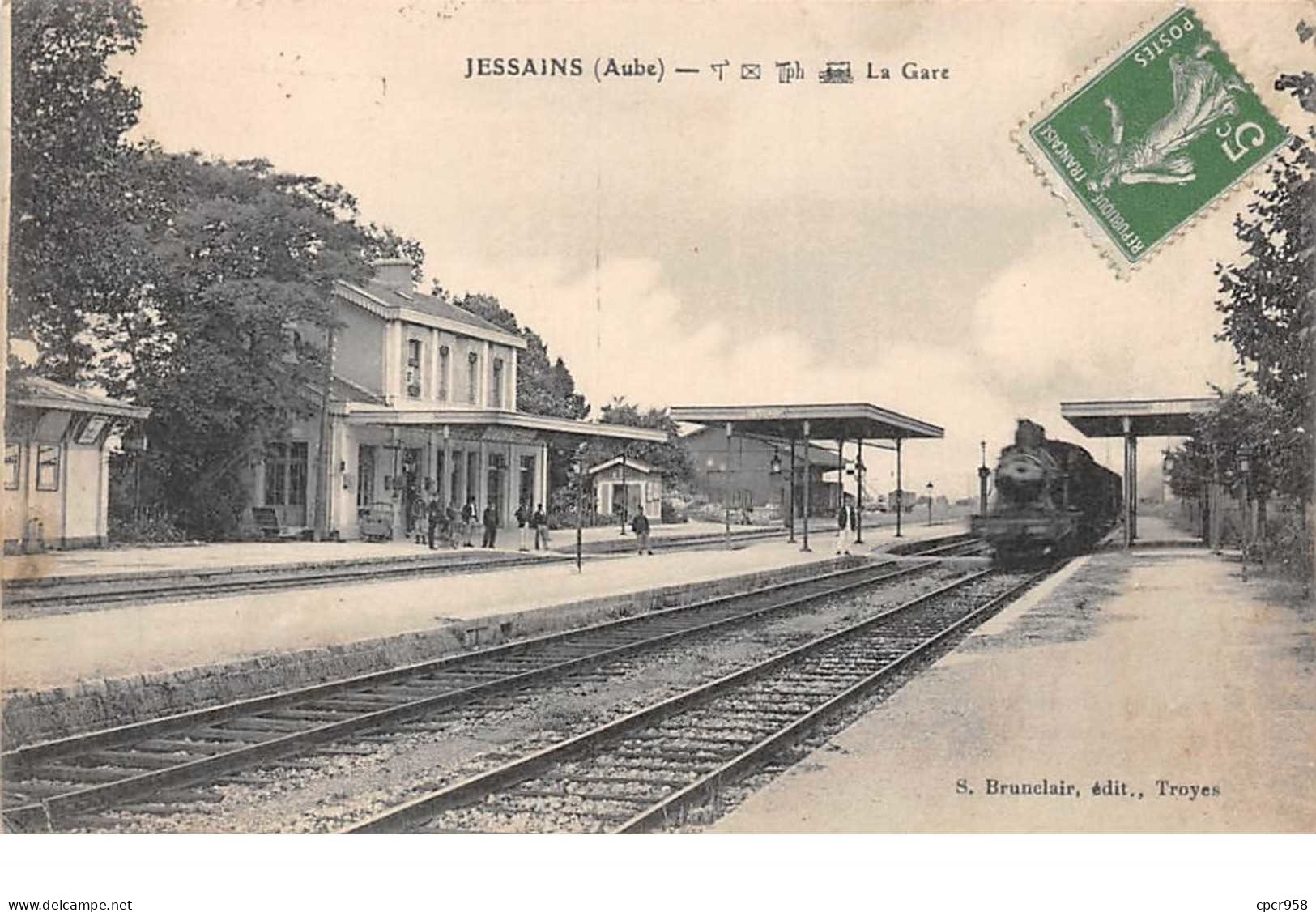 10.n°56696.jessains.la Gare.train - Sonstige & Ohne Zuordnung