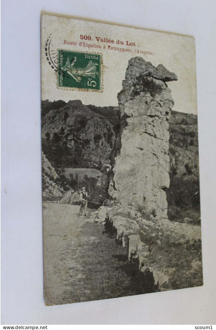 Route D'espalion à Entraygues -1909 - Espalion