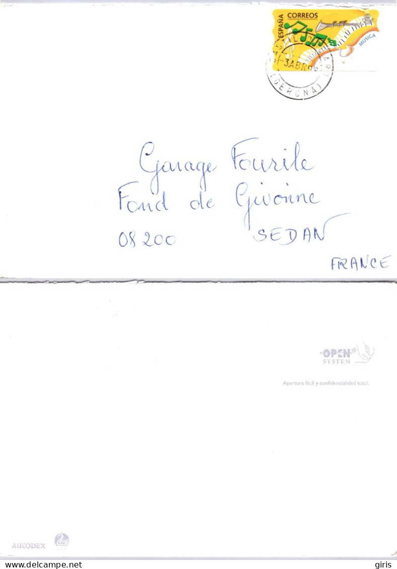 Espagne - Lettre - Obl Castillo - Pour Sedan - Other & Unclassified