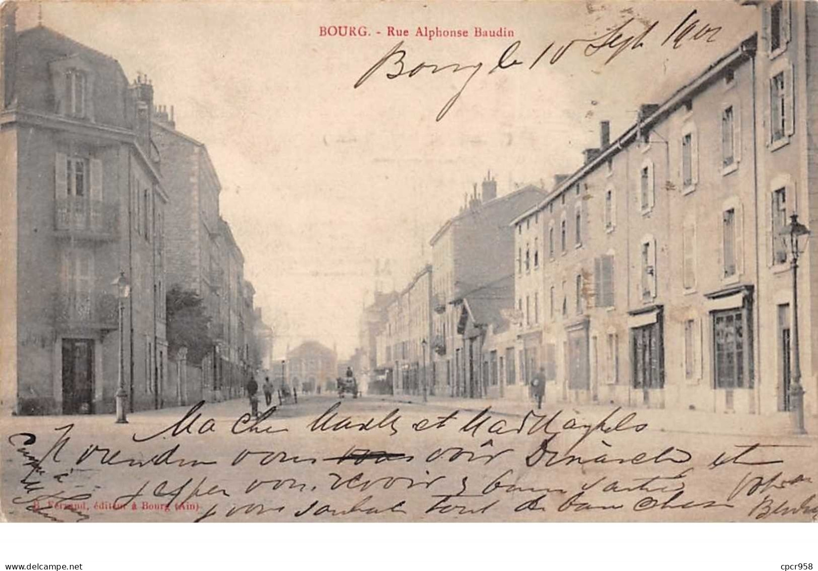 01 . N°100590 . BOURG . Rue Alphonse Baudin - Autres & Non Classés